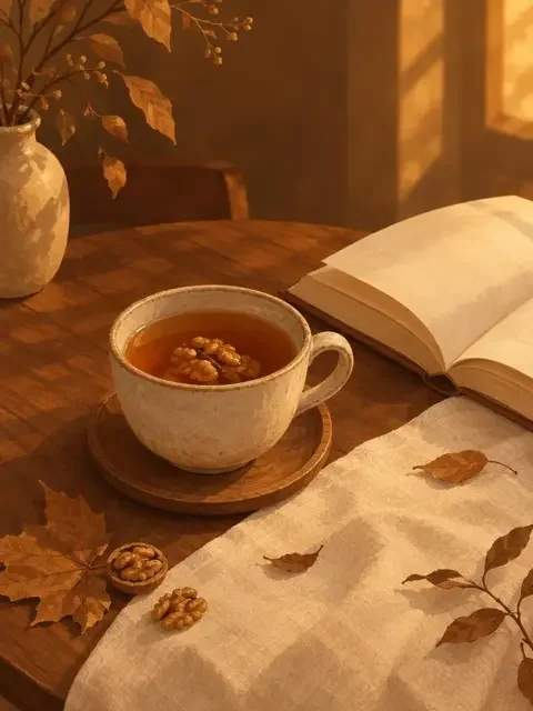 午后核桃茶封面，短篇集题材，作者南枝小满